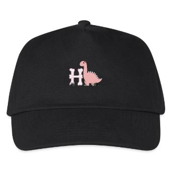 Letter H - Kids’ Baseball Cap - black - Front