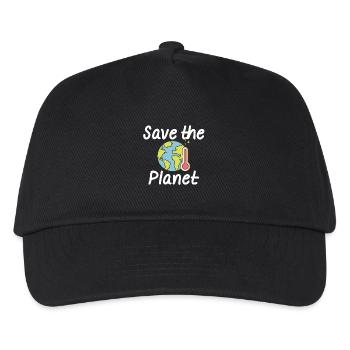 Climate change Environmental protection Nature conservation - Kids’ Baseball Cap - black - Front