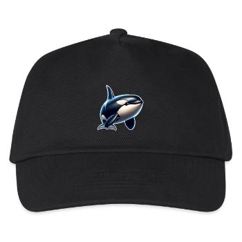 Orca Killer Whale - Kids’ Baseball Cap - black - Front