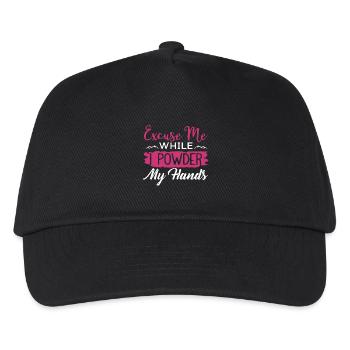 Rock Climbing Excuse Me While I Powder My Hands - Kids’ Baseball Cap - black - Front