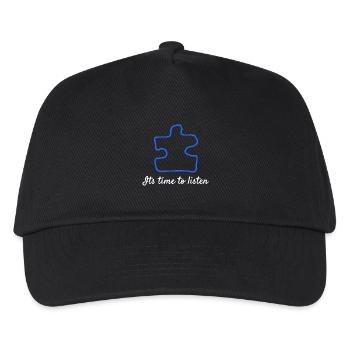 Autism It's Time To Listen - Kids’ Baseball Cap - black - Front
