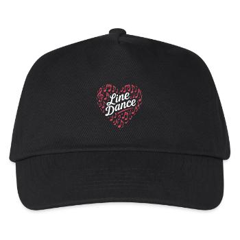 Danse en ligne - Danse avec le cœur - Musique Cadeau - Casquette de baseball Enfant - noir - Devant