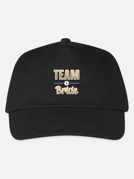 Team Braut JGA Junggesellin - Kinder Basecap - Schwarz
