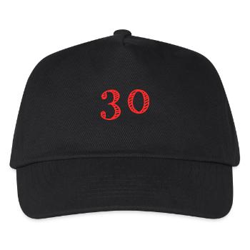 30 YEARS. 30th ANNIVERSARY. ANNIVERSARY 30 YEARS. 30 - Kids’ Baseball Cap - black - Front