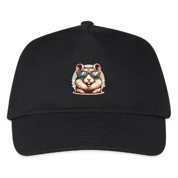 Hamster - Casquette de baseball Enfant - noir - Devant