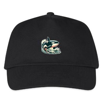 Orca Killer Whale - Kids’ Baseball Cap - black - Front