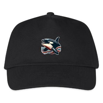 Orca Killer Whale - Kids’ Baseball Cap - black - Front