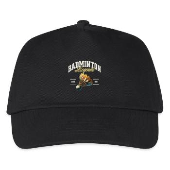 Badminton - Kinder Basecap - Schwarz - Vorne