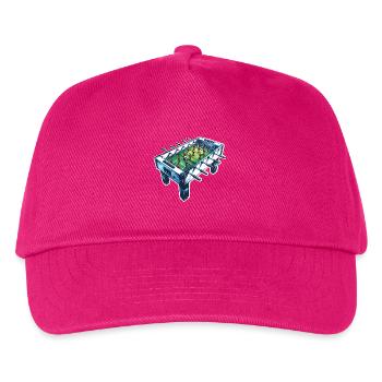 Tischkicker Tischfußball - Kinder Basecap - Fuchsia - Vorne