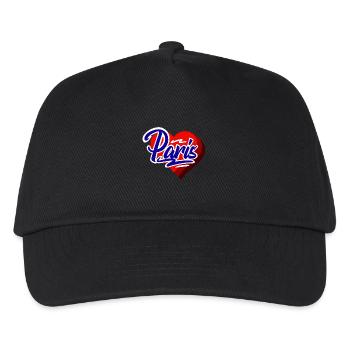 Paris - Kinder Basecap - Schwarz - Vorne