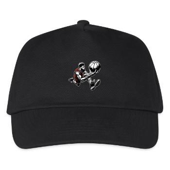 Basketball Basketballer - Kinder Basecap - Schwarz - Vorne