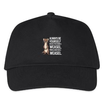Wiesel - Kinder Basecap - Schwarz - Vorne