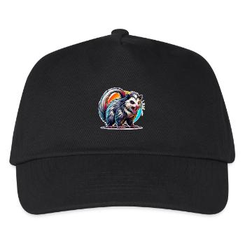 Opossum - Kinder Basecap - Schwarz - Vorne