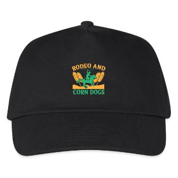 Western Rider Rodeo & Corn Dogs Cowgirls Rodeo - Kids’ Baseball Cap - black - Front