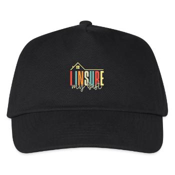 Insurance Agent Insure My Best Funny Insurance - Kids’ Baseball Cap - black - Front
