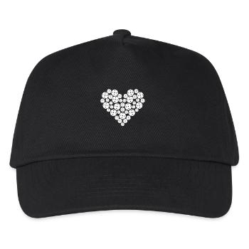 Pickleball Heart - Kids’ Baseball Cap - black - Front
