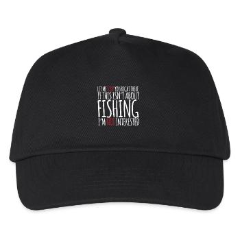 If This Isn't About Fishing - Kids’ Baseball Cap - black - Front