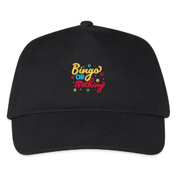 Bingo Game Or Nothing Bingo - Kids’ Baseball Cap - black - Front