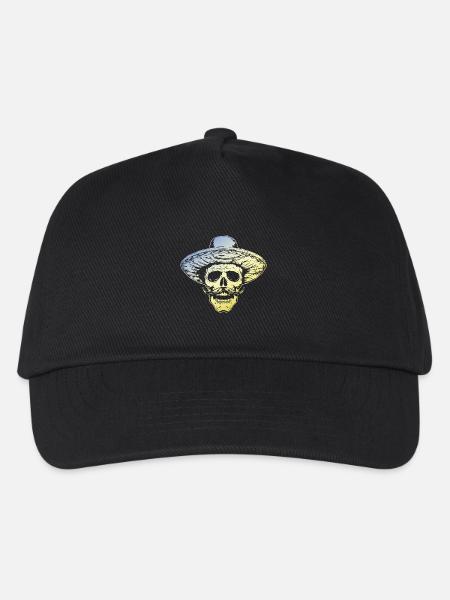 Mexikaner Skull - Kinder Basecap - Schwarz