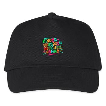Kindergarten Ich Komme - Kinder Basecap - Schwarz - Vorne