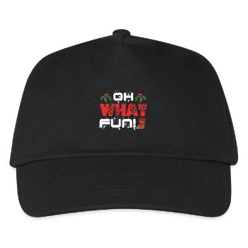 Christmas Oh What Fun - Kids’ Baseball Cap - black - Front