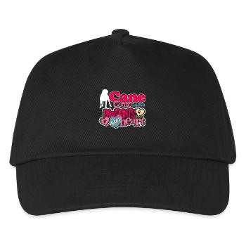 Love Cane Corso Pawprints On Your Heart - Kids’ Baseball Cap - black - Front