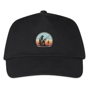 Fishing Anglers Fishing - Kids’ Baseball Cap - black - Front