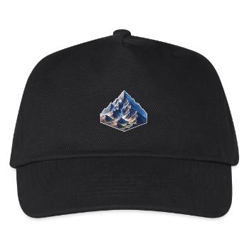 Berg - Kinder Basecap - Schwarz - Vorne
