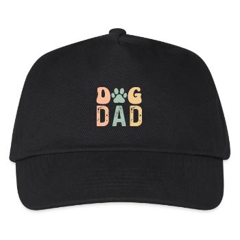 Dog Dad - Kinder Basecap - Schwarz - Vorne