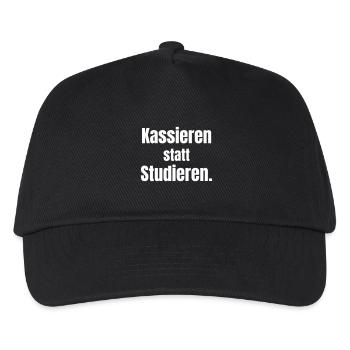 Encaisser au lieu d’étudier. - Casquette de baseball Enfant - noir - Devant