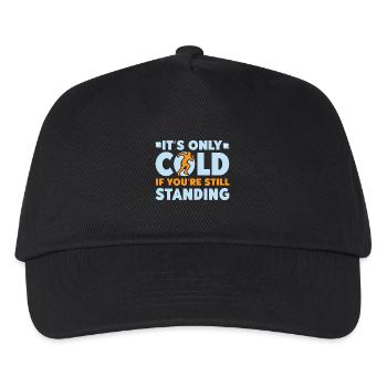 Courir à froid si vous êtes debout Marathon - Casquette de baseball Enfant - noir - Devant