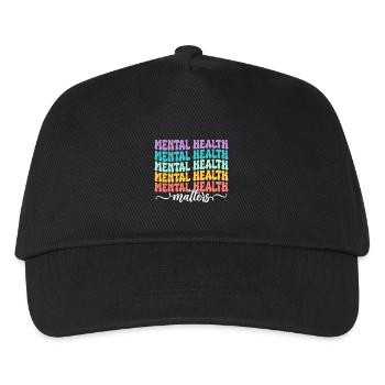 mental health matters - Kids’ Baseball Cap - black - Front