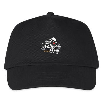 Vatertagsgeschenk mit Hut - Kinder Basecap - Schwarz - Vorne