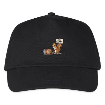Cooles Eichhörnchen - Kinder Basecap - Schwarz - Vorne