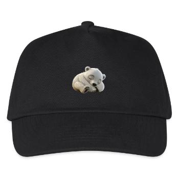 Eisbär - Kinder Basecap - Schwarz - Vorne