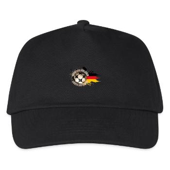 Wenn wir verlieren, liegt’s am Schiri – Fußball - Kinder Basecap - Schwarz - Vorne