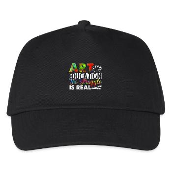 Art Teacher Art Education The Struggle Is Real - Kids’ Baseball Cap - black - Front