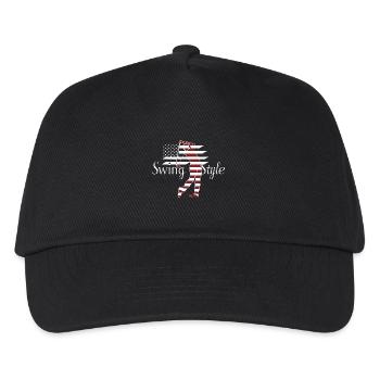 Swing Style Golf Golfing USA - Kinder Basecap - Schwarz - Vorne