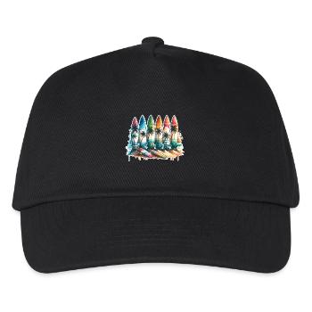 Surfing Surfers - Kids’ Baseball Cap - black - Front