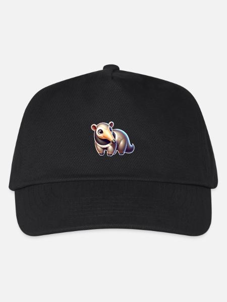 Ameisenbär - Kinder Basecap - Schwarz