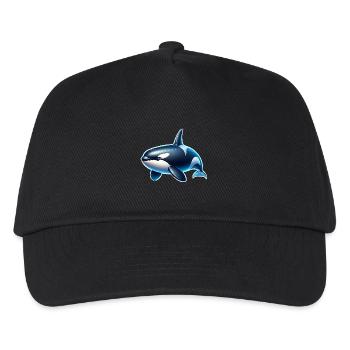 Orca Killer Whale - Kids’ Baseball Cap - black - Front