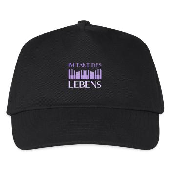 Klavier Pianist Im Takt Des Lebens Piano - Kinder Basecap - Schwarz - Vorne