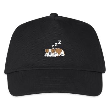 Bulldogge - Kinder Basecap - Schwarz - Vorne
