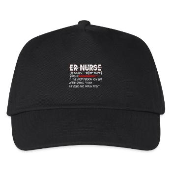 ER Nurse Definition - Kids’ Baseball Cap - black - Front