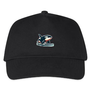 Orca Killer Whale - Kids’ Baseball Cap - black - Front