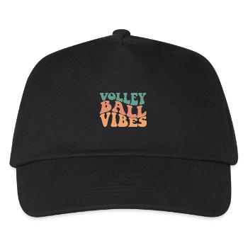Volleyball Vibes - Kids’ Baseball Cap - black - Front