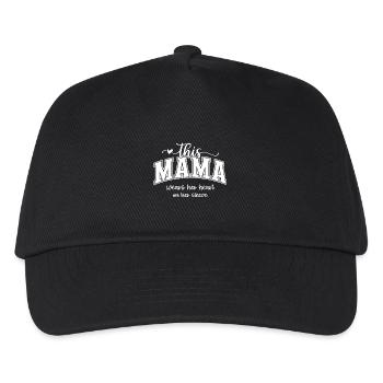 This Mama Wears Her Heart - Kids’ Baseball Cap - black - Front