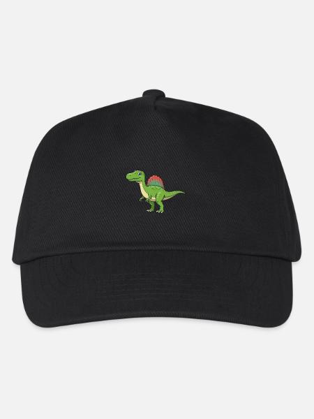 Dino Cartoon Spinosaurus - Kinder Basecap - Schwarz