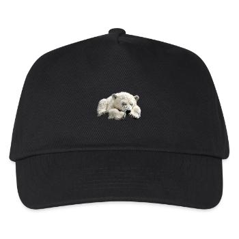 Polar bear - Kids’ Baseball Cap - black - Front