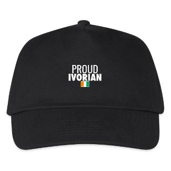 Proud Ivorian Ivory Coast Flag - Kids’ Baseball Cap - black - Front